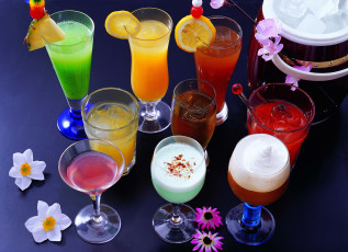 Картинка еда напитки +коктейль бокалы фрукты коктейли