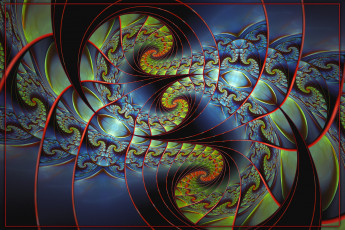 Картинка 3д+графика fractal+ фракталы узор фон цвета