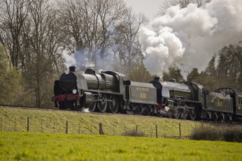 Картинка техника паровозы рельсы дорога состав паровоз железная