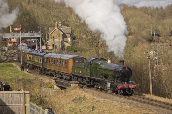 обоя техника, паровозы, рельсы, дорога, железная, состав, паровоз