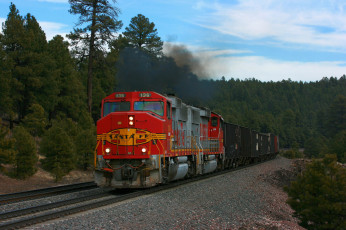 Картинка техника поезда состав локомотив рельсы дорога железная