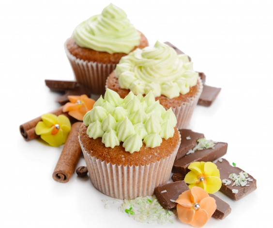 Обои картинки фото еда, пирожные,  кексы,  печенье, кекс, крем