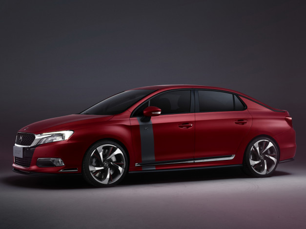 Обои картинки фото автомобили, citroen, concept, 5ls, r, ds, красный, 2014
