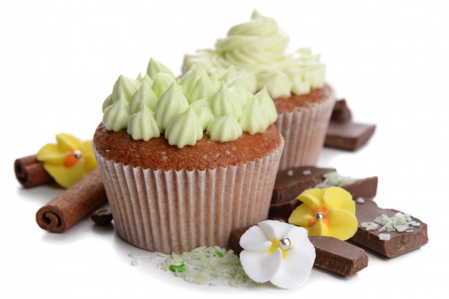 Обои картинки фото еда, пирожные,  кексы,  печенье, крем, кекс