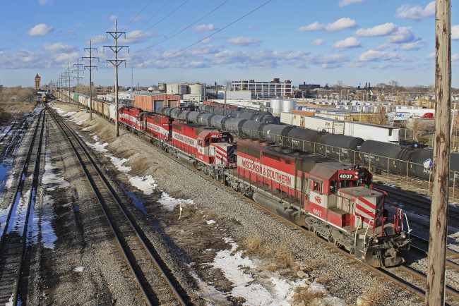 Обои картинки фото техника, поезда, рельсы, локомотив, состав, дорога, железная