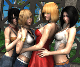 Картинка 3д+графика люди+ people фон взгляд девушки