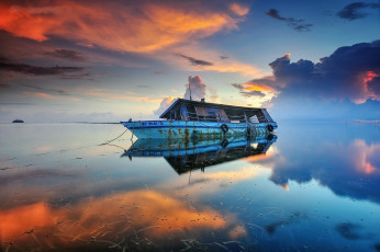 Картинка корабли баркасы+ +буксиры суденышко отмель океан