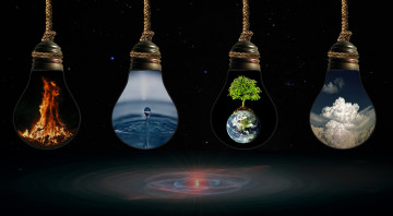 Картинка разное компьютерный+дизайн дизайн арт огонь воздух земля стихия вода