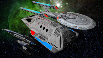 Картинка космос арт полет вселенная космический корабль