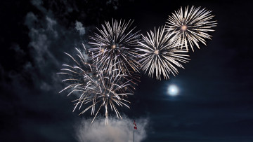 Картинка разное салюты +фейерверки фейерверк ночь