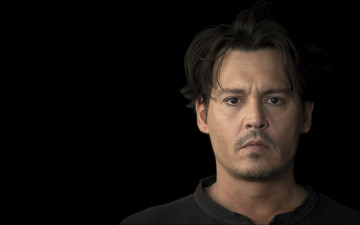 Картинка johnny+depp мужчины взгляд черный фон актер