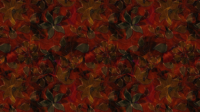 Обои картинки фото векторная графика, цветы , flowers, фон, штрихи, рисунок, листья, цветы