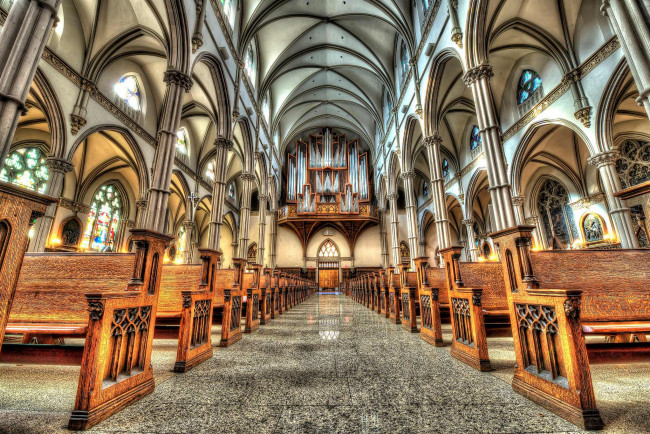 Обои картинки фото интерьер, убранство,  роспись храма, храм