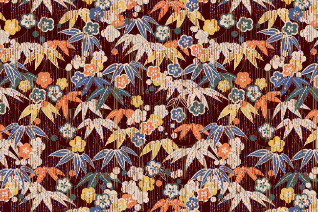 Обои картинки фото векторная графика, цветы , flowers, висюльки, орнамент, листья, цветы, фон, гирлянды