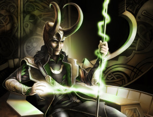 Картинка рисованное кино локи взгляд