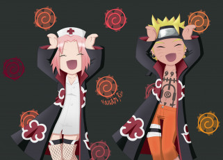 Картинка аниме naruto узумаки наруто сакура танец костюм плащи