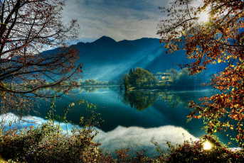 Картинка природа реки озера река лес