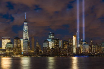 Картинка города нью-йорк+ сша огни ночь