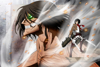 Картинка shingeki+no+kyojin аниме персонаж