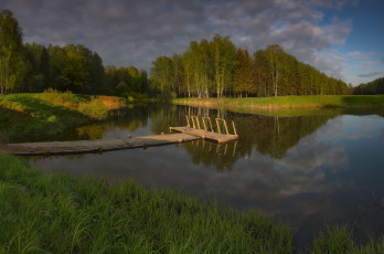 Картинка природа реки озера озеро лес