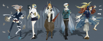 обоя аниме, yondemasuyo,  azazel-san, персонажи