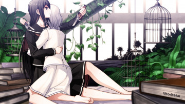 Картинка аниме vocaloid девушки фон взгляд