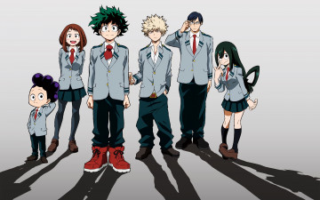 Картинка аниме boku+no+hero+academia персонажи