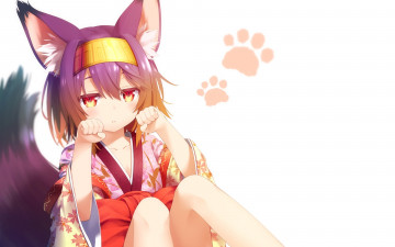 Картинка аниме no+game+no+life девушка взгляд фон