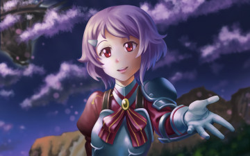 Картинка аниме sword+art+online девушка взгляд фон