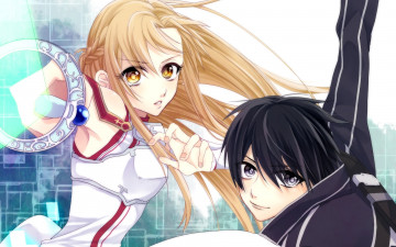 Картинка аниме sword+art+online фон взгляд девушка