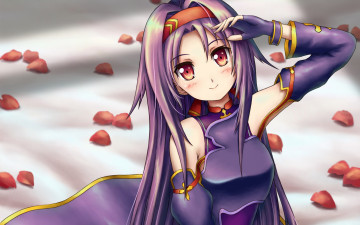 Картинка аниме sword+art+online фон взгляд девушка