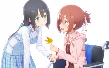 Картинка аниме unknown +другое фон взгляд девушки