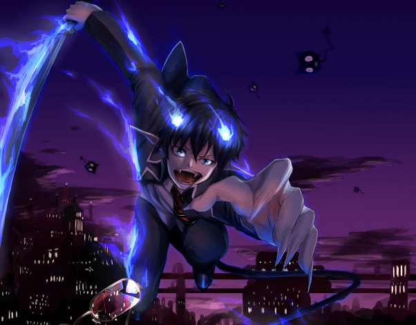 Обои картинки фото аниме, ao no exorcist, рен