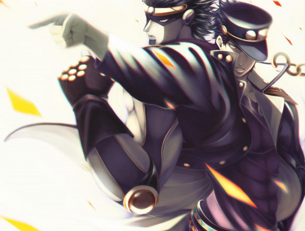 Обои картинки фото аниме, jojo`s bizarre adventure, парни