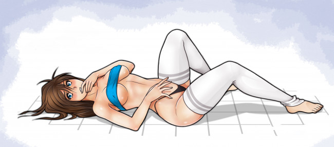 Обои картинки фото рисованное, люди, взгляд, фон, девушка