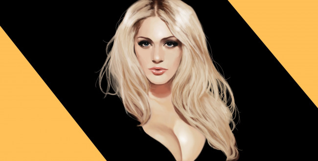 Обои картинки фото рисованное, люди, блондинка, art, николь, нил, speedpaint, girl, девушка, model, nicole, neal