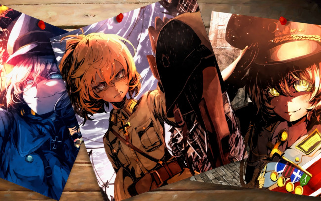 Обои картинки фото аниме, youjo senki, anime, girls, tanya, degurechaff, youjo, senki
