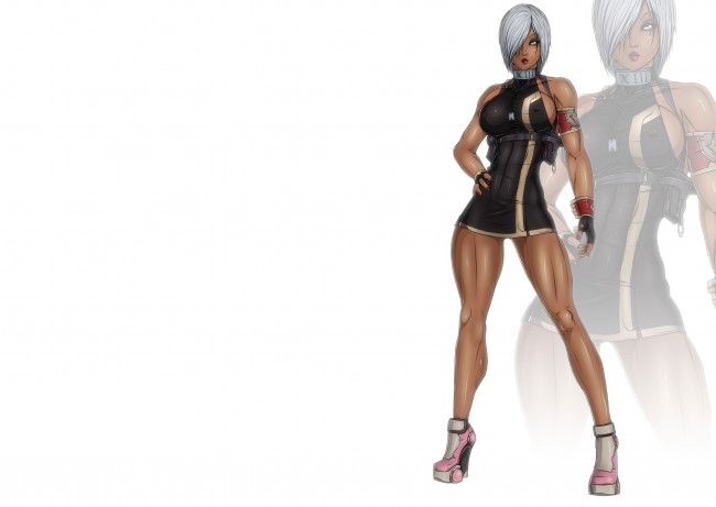 Обои картинки фото рисованное, люди, фон, девушка, взгляд