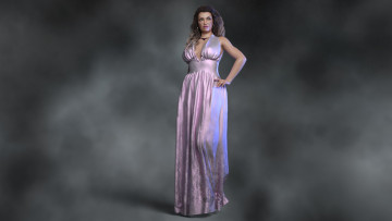 Картинка 3д+графика люди+ people девушка взгляд фон