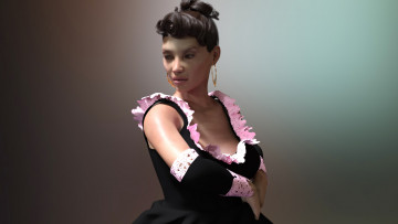 Картинка 3д+графика люди+ people фон взгляд девушка