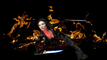 Картинка 3д+графика люди+ people фон взгляд девушка