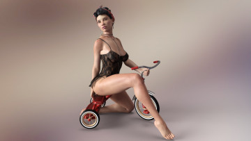 Картинка 3д+графика люди+ people фон взгляд девушка