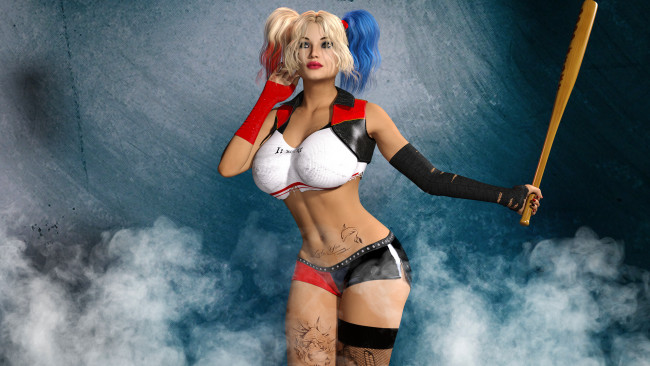 Обои картинки фото 3д графика, люди , people, девушка, взгляд, фон