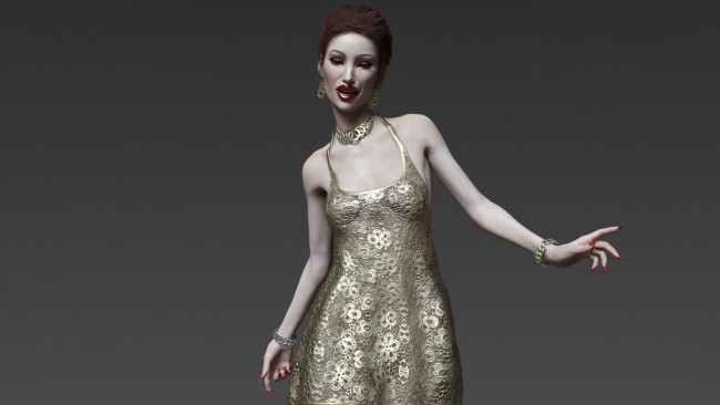 Обои картинки фото 3д графика, люди , people, фон, взгляд, девушка