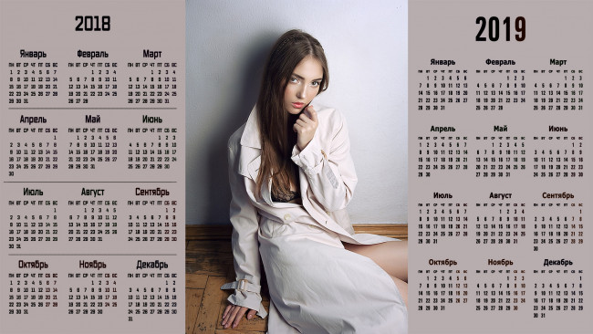 Обои картинки фото календари, девушки, взгляд
