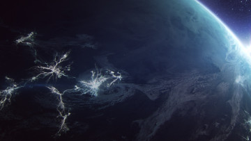 Картинка космос земля звезды галактика вселенная планета