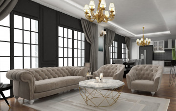 Картинка 3д+графика реализм+ realism ahmet bozdag арт livingroom desing комната рендеринг дизайн