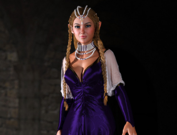 Обои картинки фото 3д графика, эльфы , elves, фон, взгляд, эльфийка