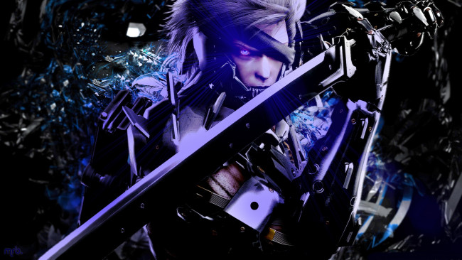 Обои картинки фото видео игры, metal gear rising,  revengeance, киборг