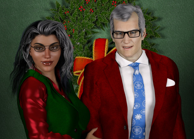 Обои картинки фото 3д графика, праздники , holidays, фон, взгляд, девушка